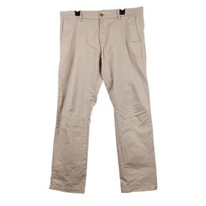 Banana Republic Mens Beige‎ Khaki Casual Pants 36x32 Cotton Blend